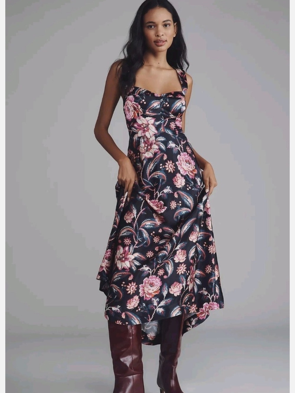 Anthropologie Jocelyn Sleeveless Slip Midi Dress by Maeve
